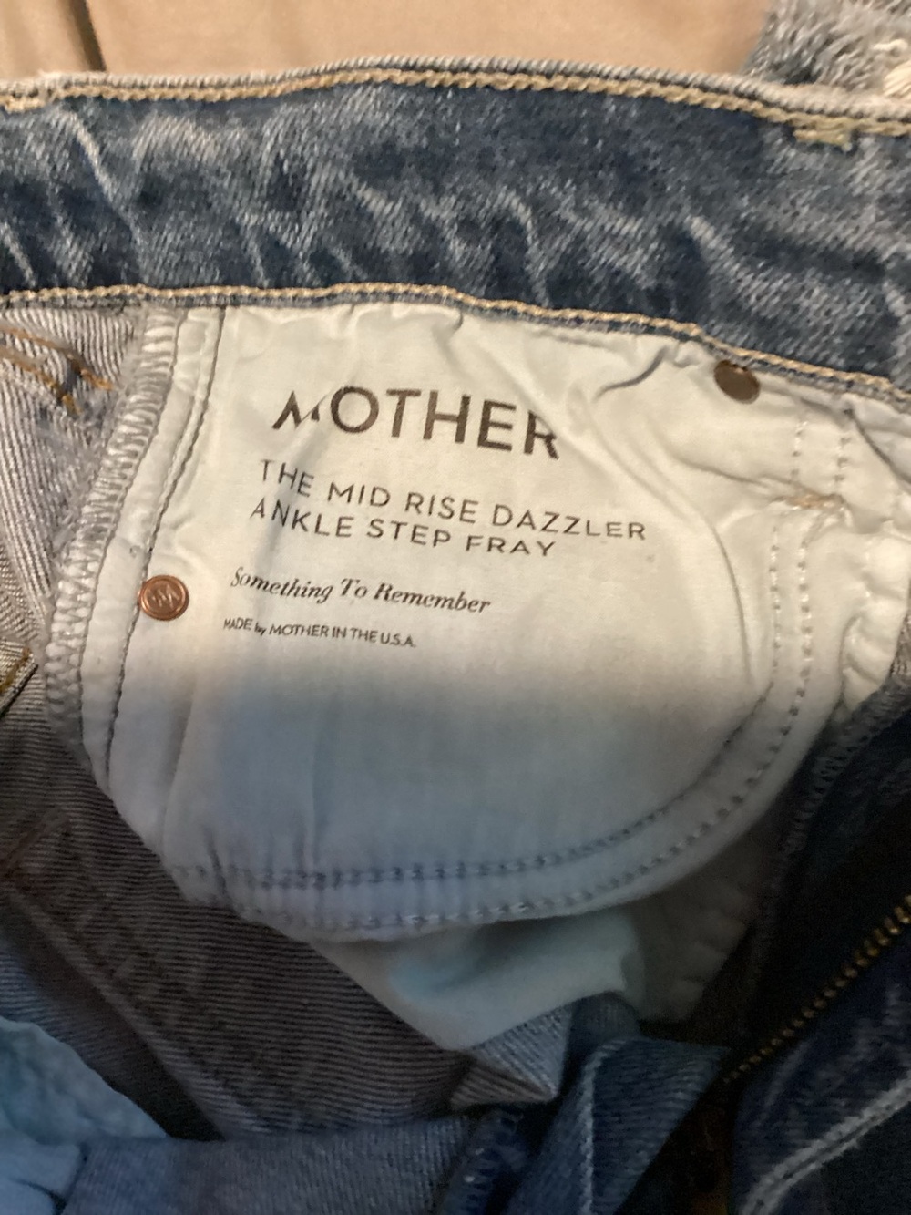 MOTHER Superior Mid rise Dazzle ankle step fray jeans - Picture 6 of 8